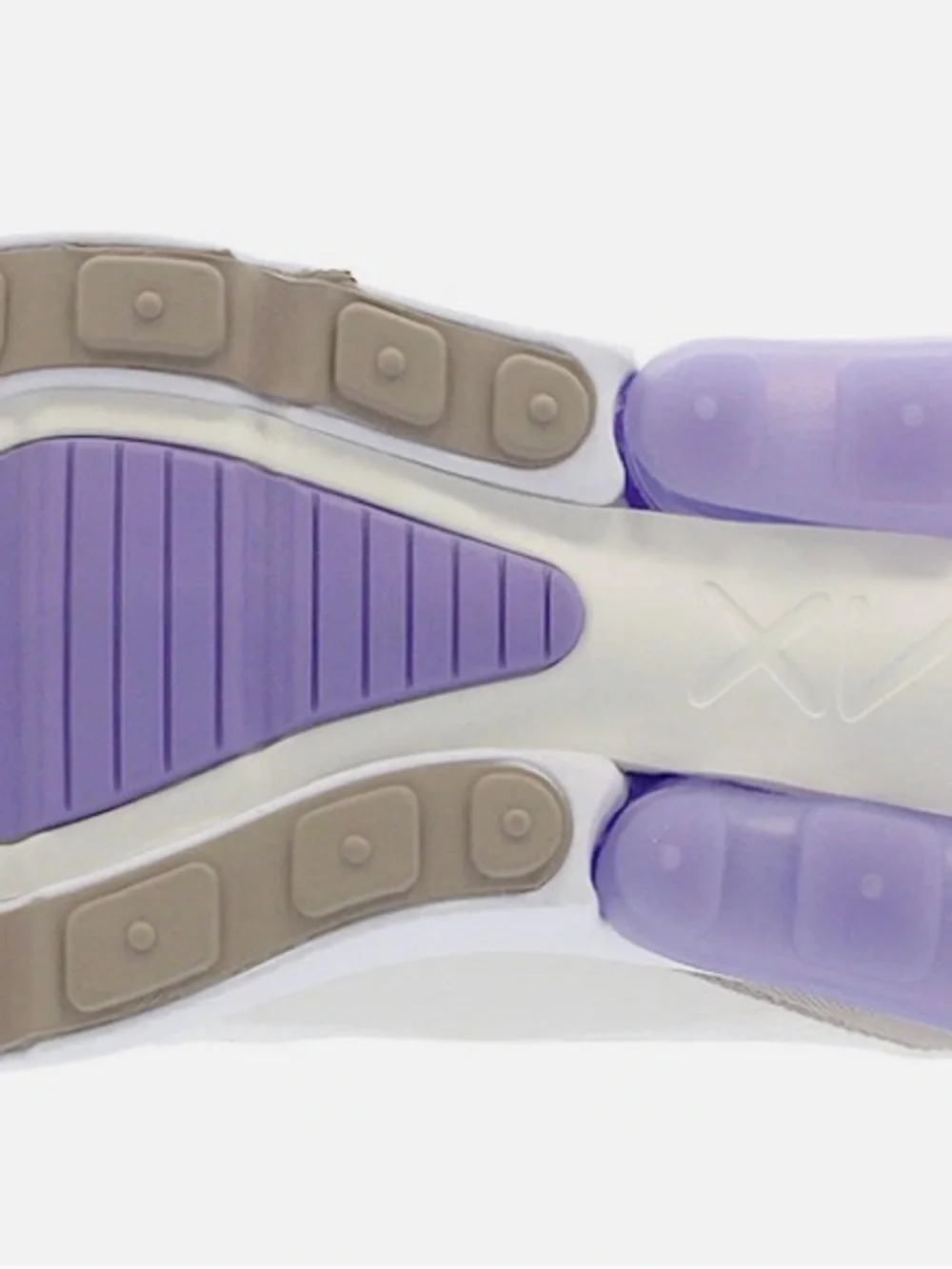 Nike Air Max 270 Women's Athletic Shoes Sail Pumice Space Purple